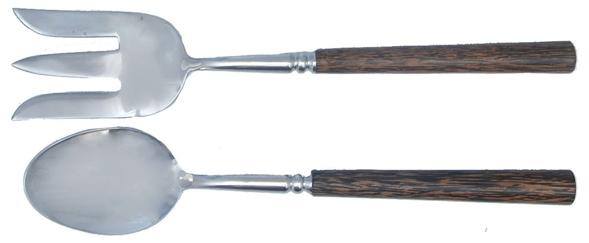 A8T1 (Stainless) (2 Pc) Solid Salad Set by Atticus-1