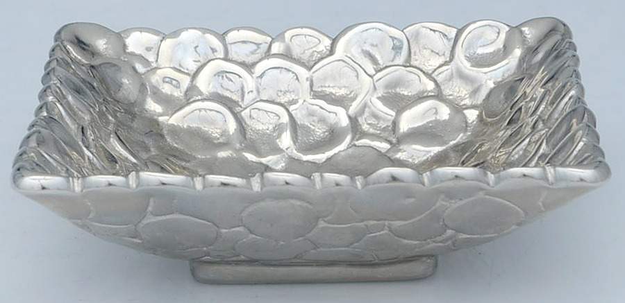 Hydrangea (Nickelplate, Hollowware) 4" Square Bowl by Michael Aram-1