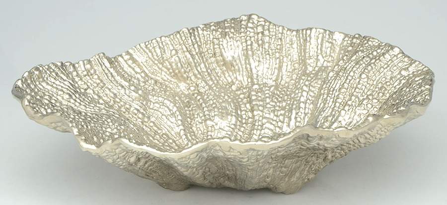 Brain Coral (Nickelplate, Hollowware) 15" Scalloped Serving Bowl by Michael Aram-1