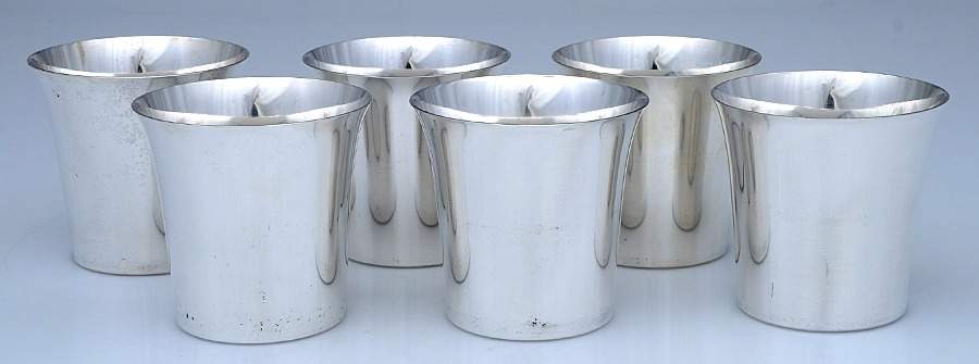 67 (Sterling, Hollowware) Cup - Set of 6 by Albert Smyth Co. Inc-1