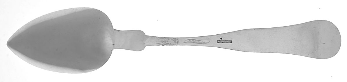 Coin Silver Flatware Tablespoon (Serving Spoon) by Amos Sanborn-2