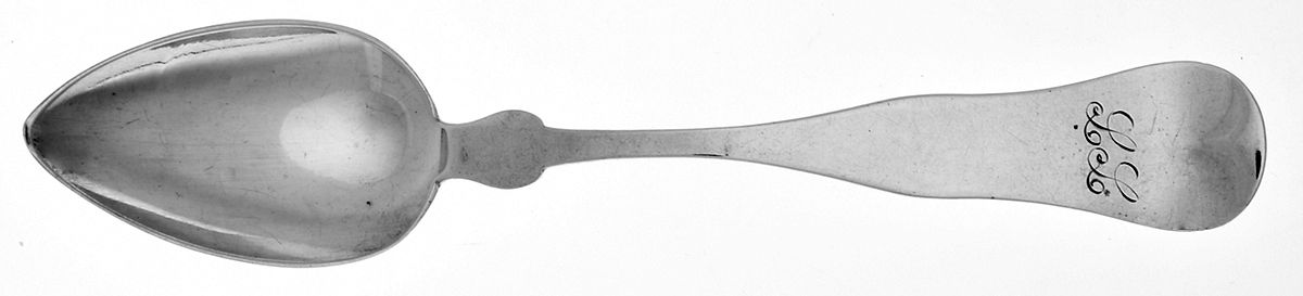 Coin Silver Flatware Teaspoon by Amos Sanborn-1