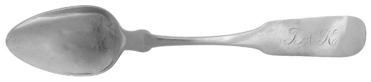 Coin Silver Flatware Teaspoon by Abraham Voorhees-1