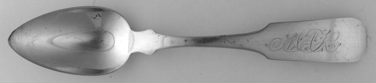 Coin Silver Flatware Teaspoon by A Beach-1