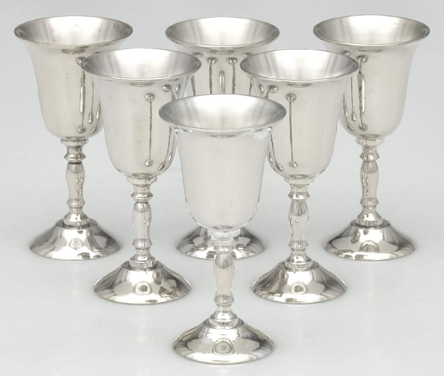 Silverplate Hollowware (Set of 6) Cordial Cup by AMC-1