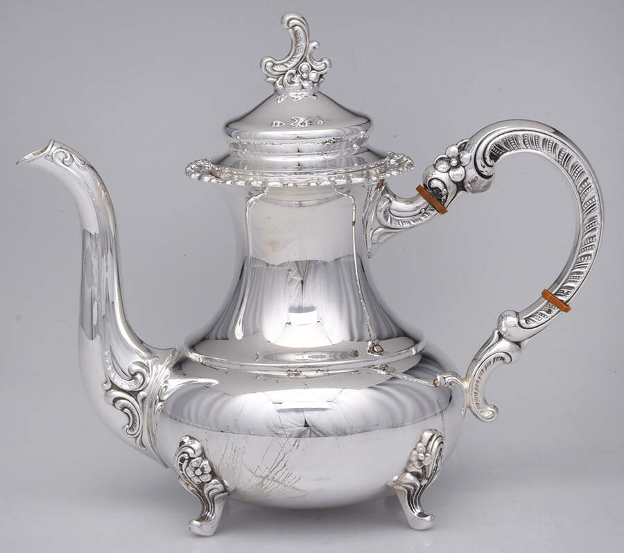 AHD3 (Sterling, Hollowware) Coffee Pot by ALT-Heidelberg Silver-1