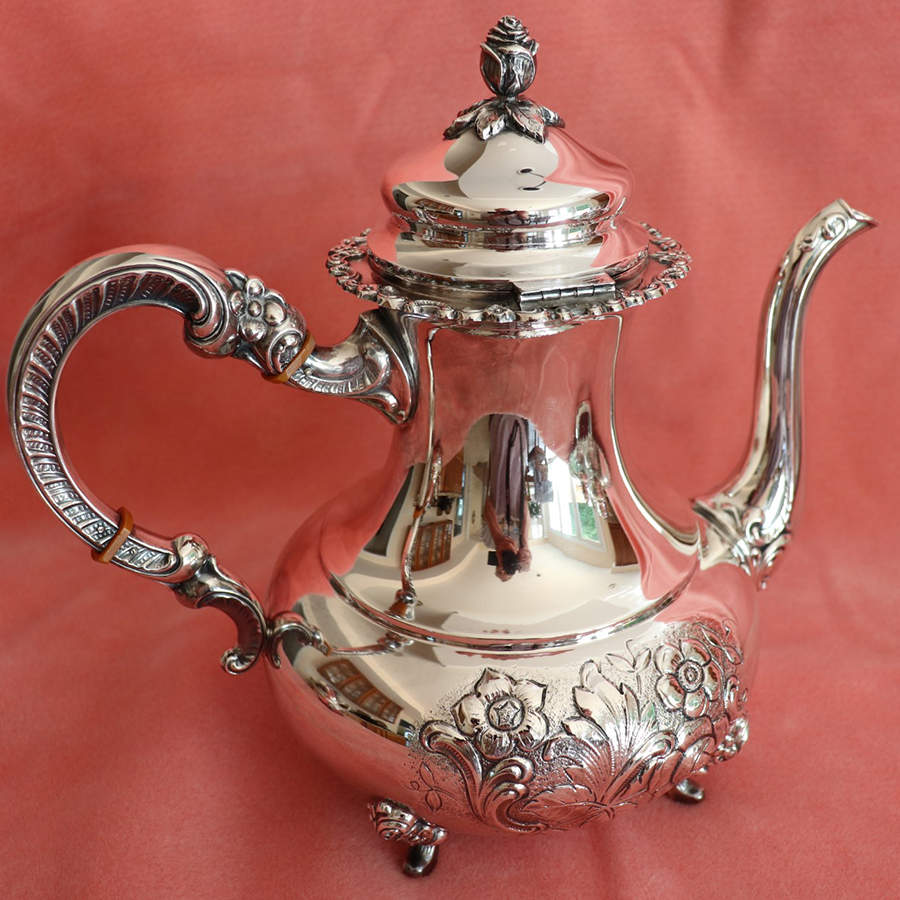 AHD4 9Sterling, Hollowware) Coffee Pot by ALT-Heidelberg Silver-1