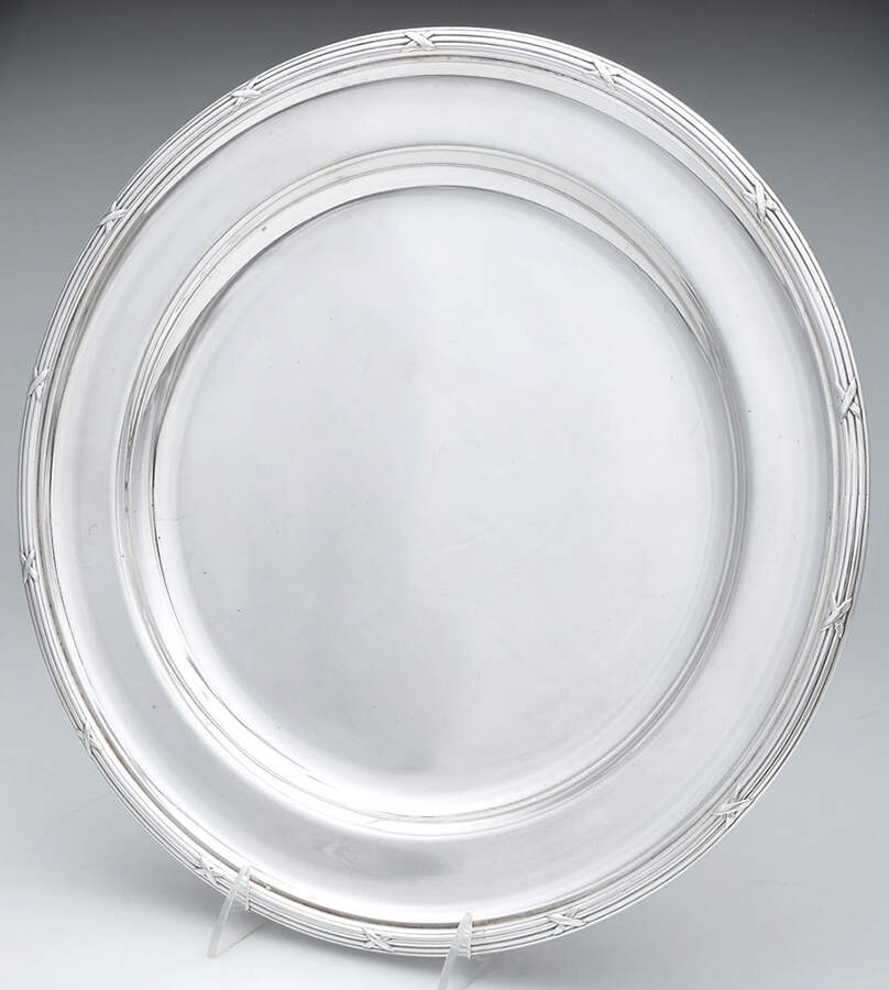 AKT21 (Silverplate, Hollowware) 12" Round Platter by Arthur Krupp-1