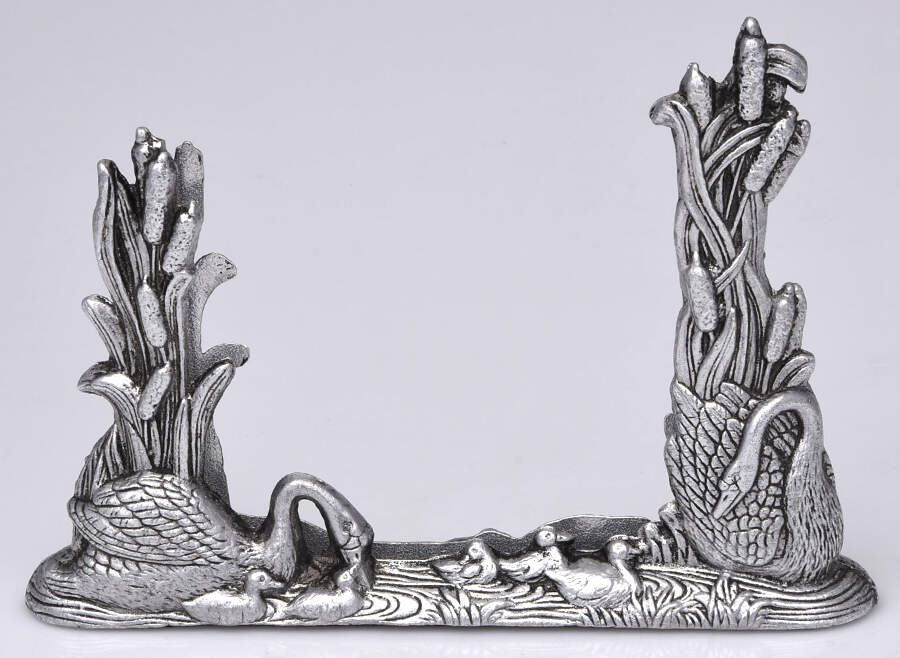 Swan (Aluminum, Hollowware) 5" X 7" Frame Holder No Glass Panes by Arthur Court-1