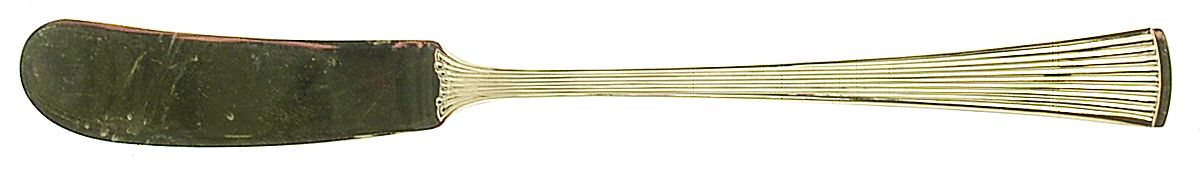 Golden St. Moritz (Gold Electroplate) Flat Handle Master Butter Knife by Barclay Geneve-1