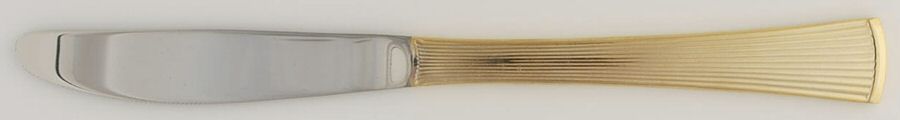Golden St. Moritz (Gold Electroplate) Modern Solid Knife by Barclay Geneve-1
