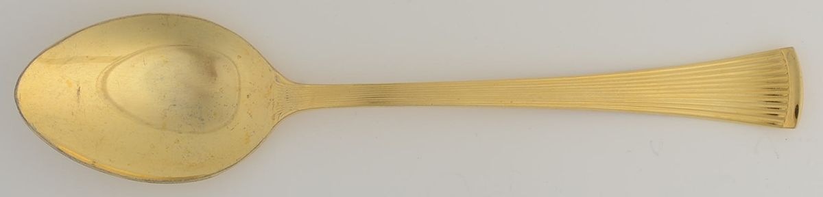 Golden St. Moritz (Gold Electroplate) Tablespoon (Serving Spoon) by Barclay Geneve-1