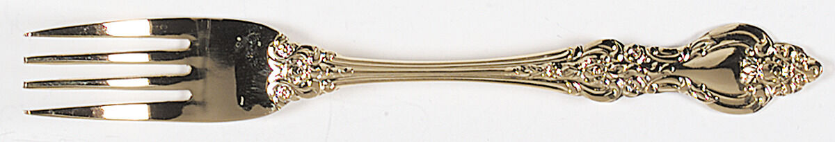 Golden Crown Royale (Gold Electroplate) Fork by Barclay Geneve-1