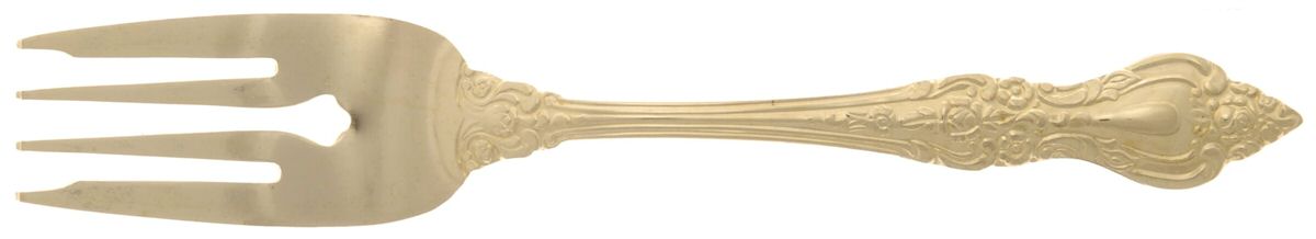 Golden Crown Royale (Gold Electroplate) Individual Salad Fork by Barclay Geneve-1