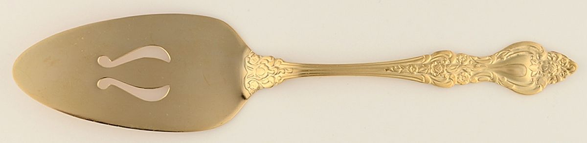 Golden Crown Royale (Gold Electroplate) Solid Pie Server by Barclay Geneve-1