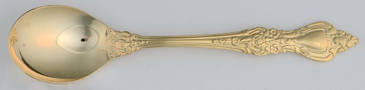 Golden Crown Royale (Gold Electroplate) Sugar Spoon by Barclay Geneve-1