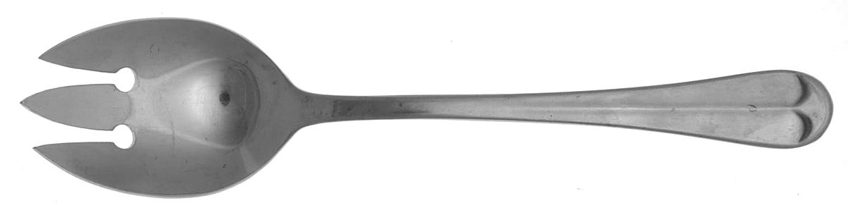 Oyster Bay (Stainless) Medium Solid Cold Meat Serving Fork by Barclay Geneve-1