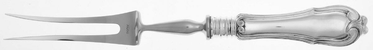 Borgia (Sterling) Large Stainless-Prong Roast Carving Fork by Buccellati-1