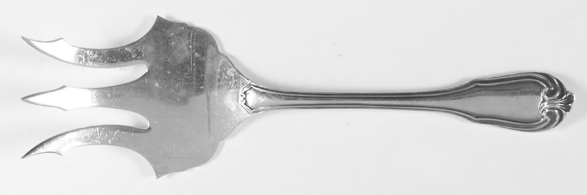 Borgia (Sterling) Large Solid Fish Serving Fork by Buccellati-1