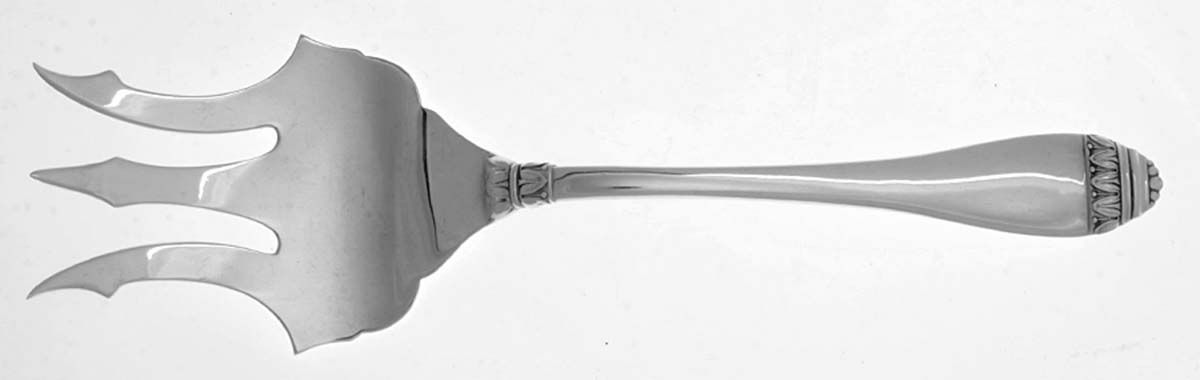 French Empire (Sterling) Large Solid Fish Serving Fork by Buccellati-1