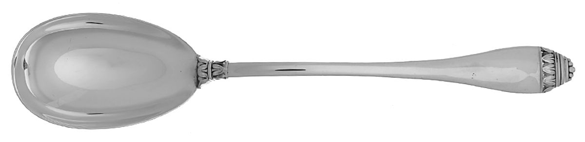 French Empire (Sterling) Large Solid Serving Spoon by Buccellati-1