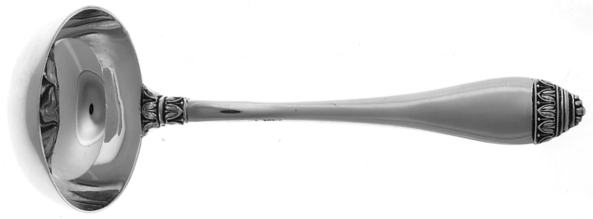 French Empire (Sterling) Solid Gravy Ladle by Buccellati-1