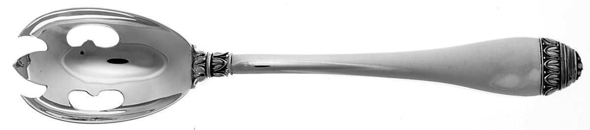 French Empire (Sterling) Solid Salad Serving Fork by Buccellati-1