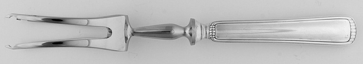 Milano (Sterling) Large Double Stainless Prong Roast Carving Fork by Buccellati-1