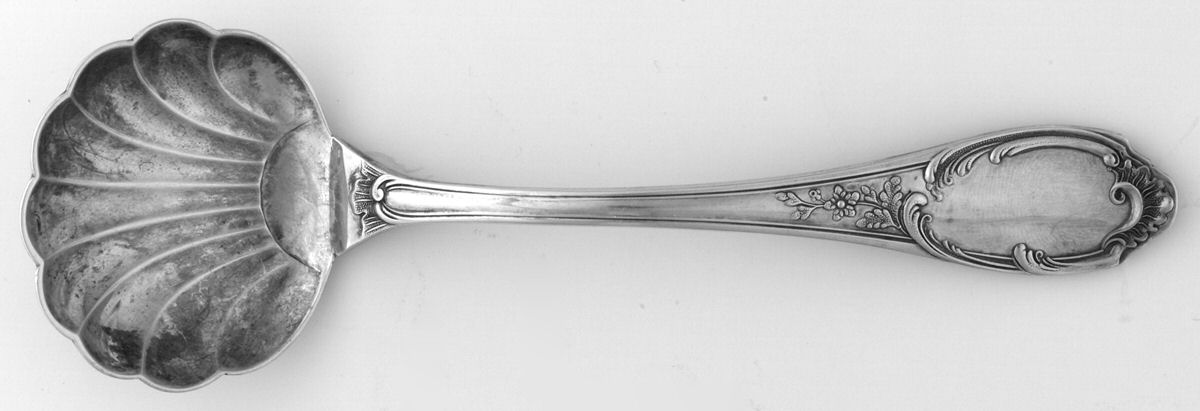 Monte Mario (Silverplate) Sugar Shell Spoon by Buccellati-1