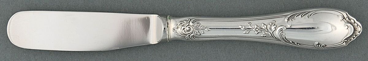 Monte Mario (Silverplate) Butter Spreader Hollow Hdl-Paddle/Stainless Blade by Buccellati-1