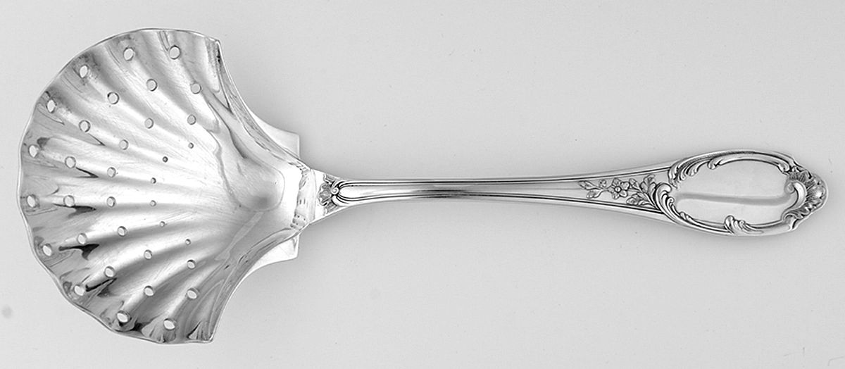 Monte Mario (Silverplate) Pierced Vegetable Serving Spoon by Buccellati-1