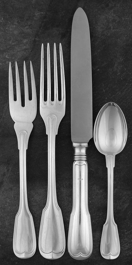 Nantucket (Silverplate) 4 Piece Place Setting by Buccellati-1