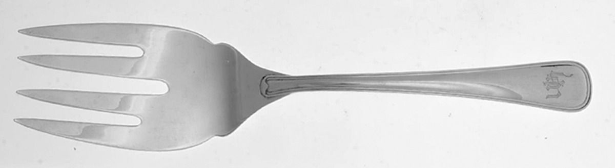 Old Italian (Sterling) Large Solid Fish Serving Fork by Buccellati-1