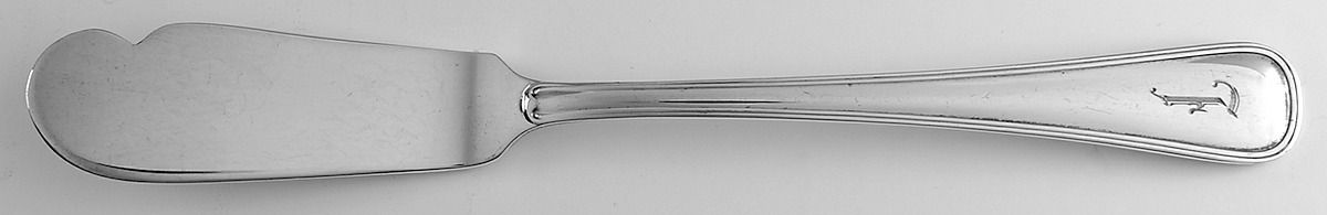 Old Italian (Sterling) Flat Handle Butter Spreader by Buccellati-1