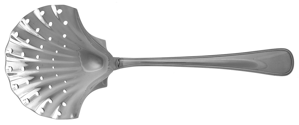 Old Italian (Sterling) Pierced Vegetable Serving Spoon by Buccellati-1