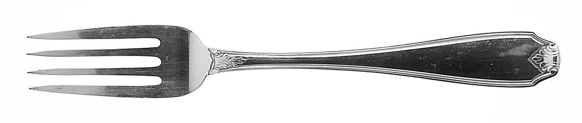 Piedmont (Silverplate) Solid Serving Fork by Buccellati-1