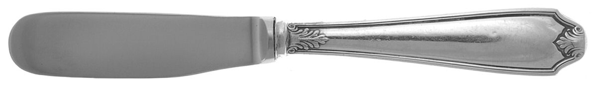 Piedmont (Silverplate) Butter Spreader Hollow Hdl-Paddle/Stainless Blade by Buccellati-1