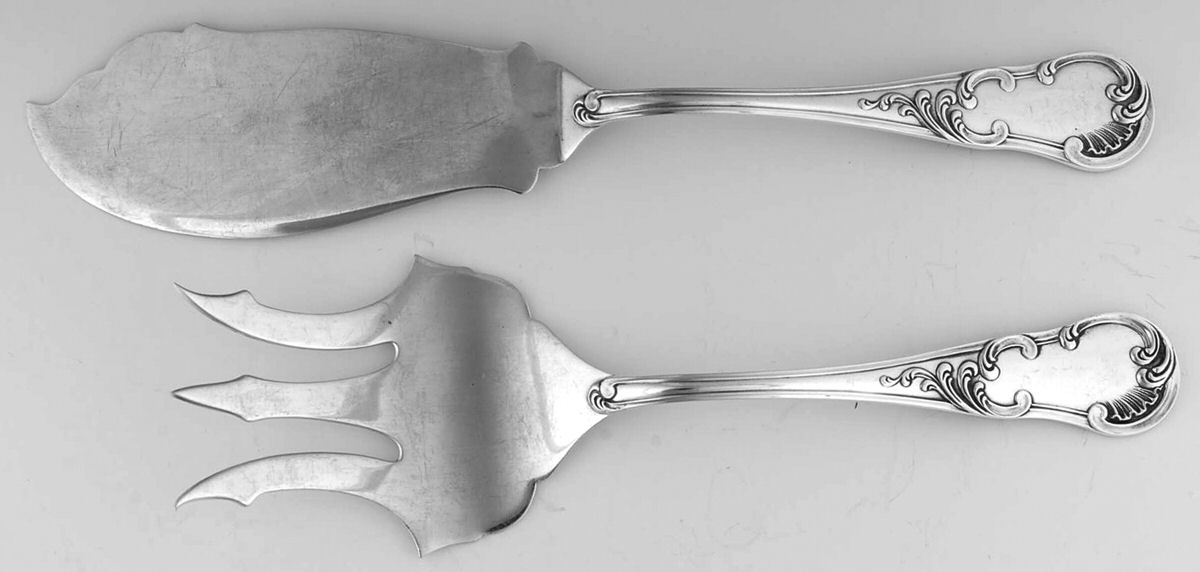 Quirinale (Sterling) 2 Piece Large Solid Fish Serving Set by Buccellati-1