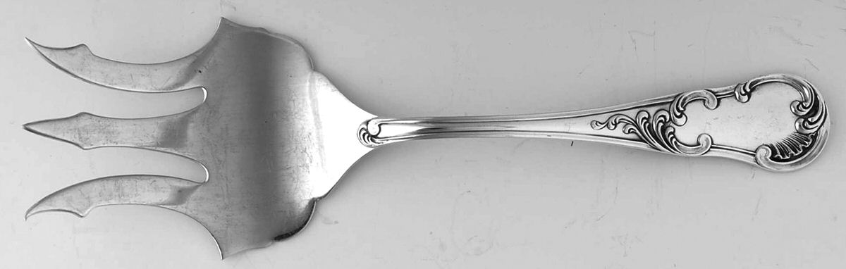 Quirinale (Sterling) Large Solid Fish Serving Fork by Buccellati-1