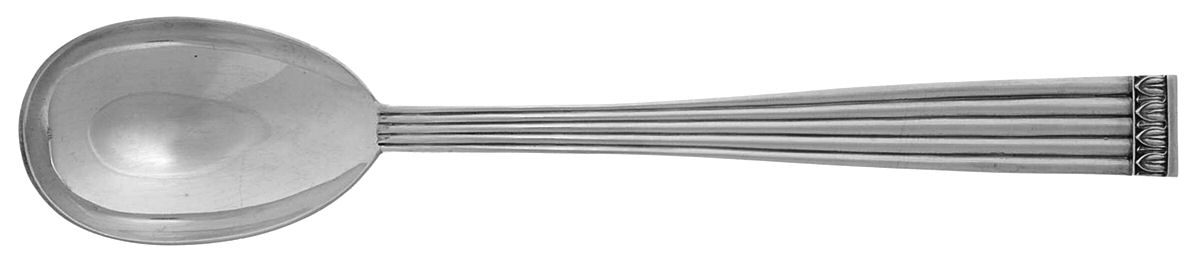 Rigato (Sterling) Solid Salad Serving Spoon by Buccellati-1