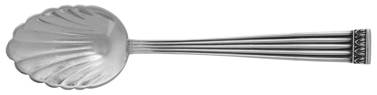 Rigato (Sterling) Sugar Shell Spoon by Buccellati-1