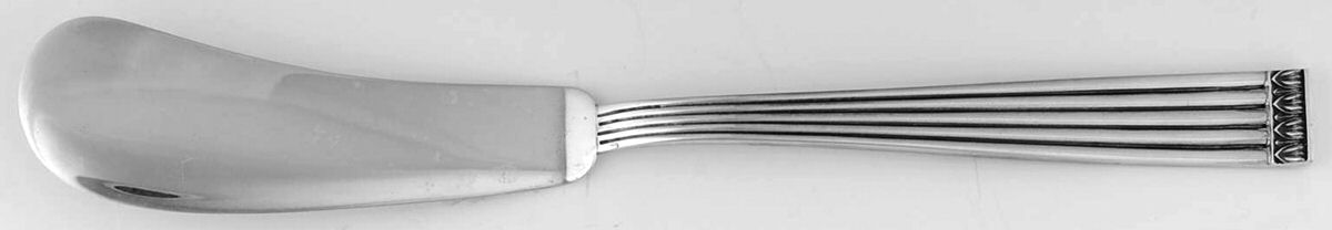 Rigato (Sterling) Flat Handle Master Butter Knife by Buccellati-1