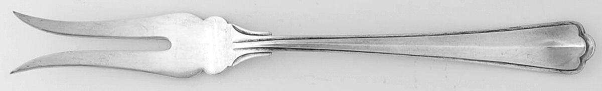 Saint Mark (Sterling) Large 2-Tine Cold Meat Serving Fork by Buccellati-1