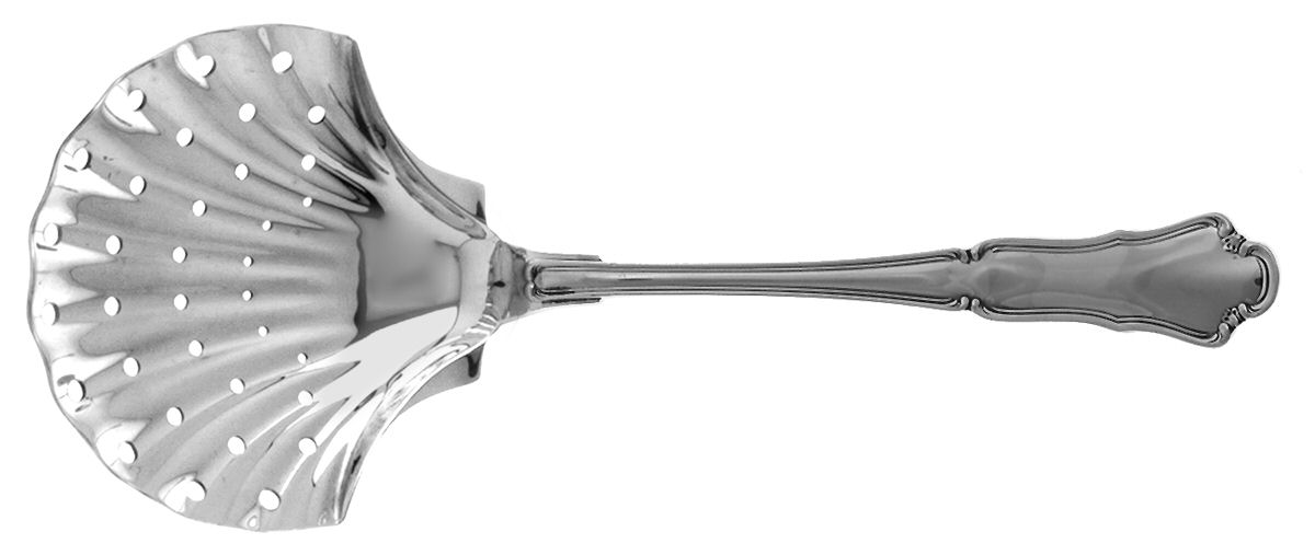 Savoy (Sterling) Pierced Vegetable Serving Spoon by Buccellati-1