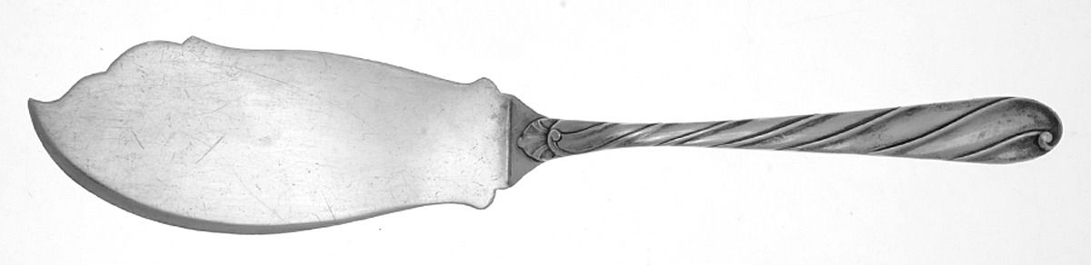 Torchon (Sterling) Large Solid Fish Serving Knife by Buccellati-1