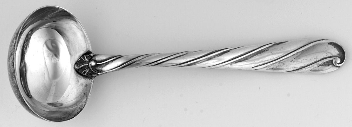 Torchon (Sterling) Solid Gravy Ladle by Buccellati-1