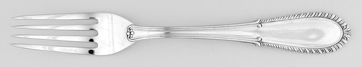 Villa D'Este (Sterling) Solid Serving Fork by Buccellati-1