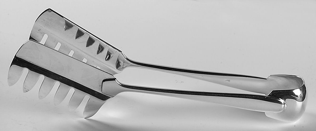 Winterset (Sterling) Solid Spaghetti Pasta Serving Tongs by Buccellati-1