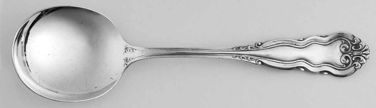 Lafayette (Silverplate, 1900) Round Bowl Soup Spoon (Cream Soup) by Benedict-1