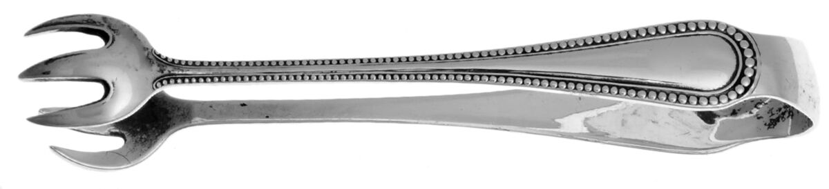 Bead (Sterling) Sugar Tongs by Birks Silver-1